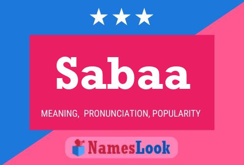 Sabaa Name Poster