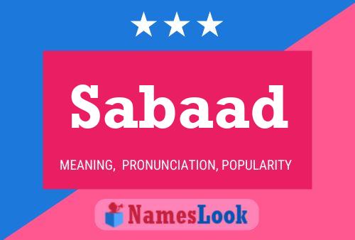 Sabaad Name Poster