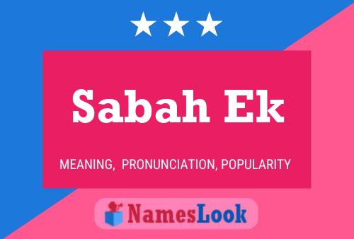 Sabah Ek Name Poster