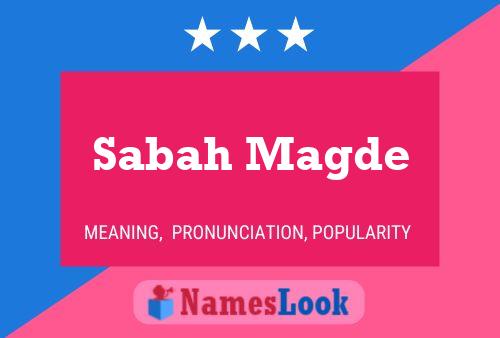 Sabah Magde Name Poster