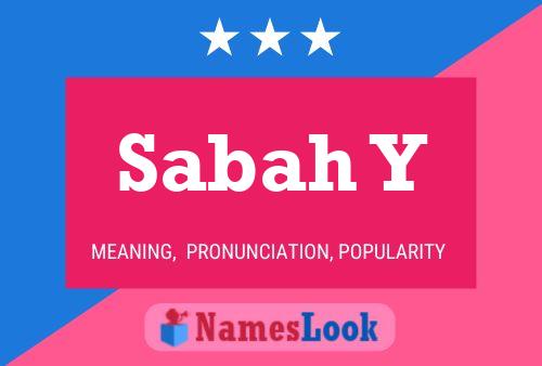 Sabah Y Name Poster