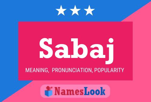 Sabaj Name Poster