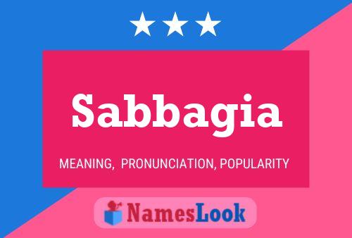 Sabbagia Name Poster