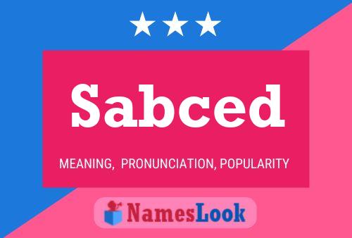 Sabced Name Poster