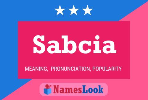 Sabcia Name Poster