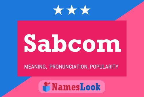 Sabcom Name Poster