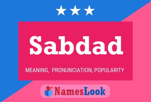 Sabdad Name Poster