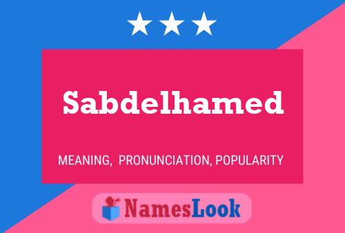 Sabdelhamed Name Poster