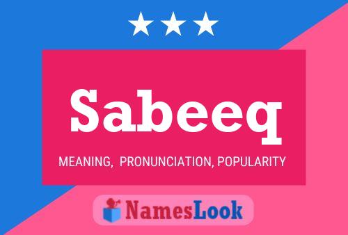 Sabeeq Name Poster