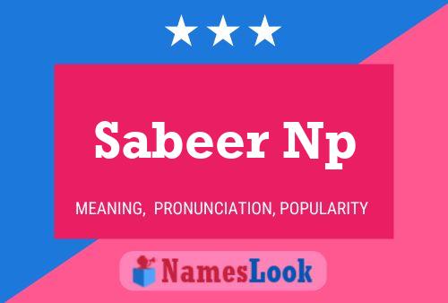 Sabeer Np Name Poster