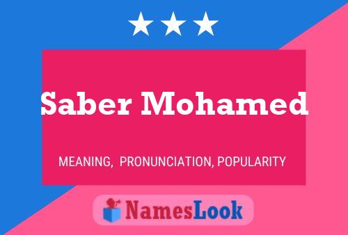 Saber Mohamed Name Poster