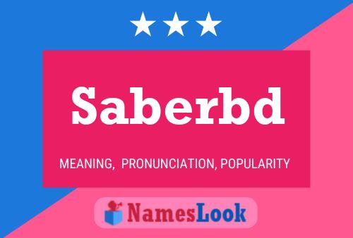 Saberbd Name Poster