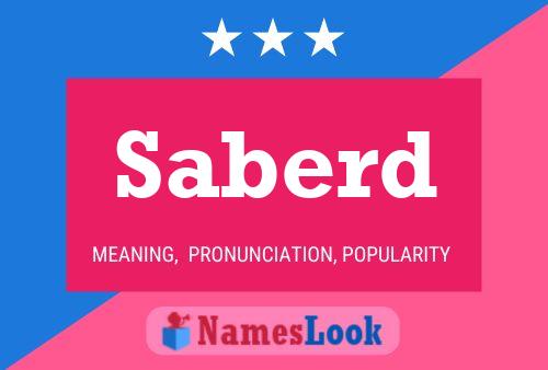 Saberd Name Poster