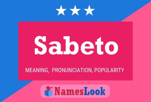 Sabeto Name Poster