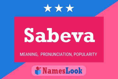 Sabeva Name Poster