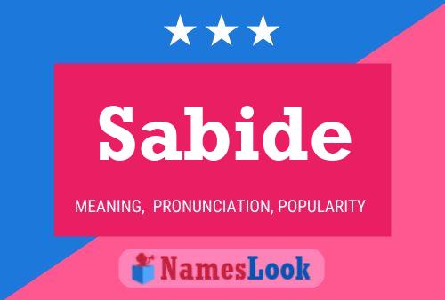 Sabide Name Poster