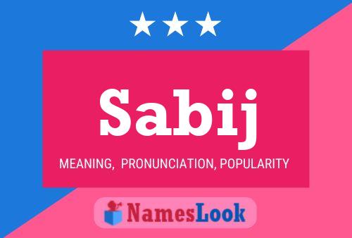 Sabij Name Poster