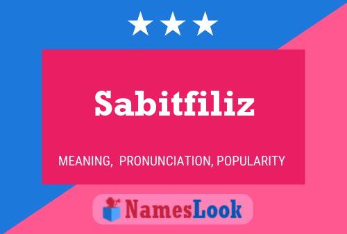 Sabitfiliz Name Poster