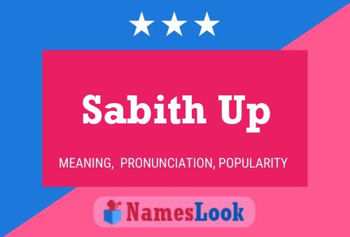 Sabith Up Name Poster