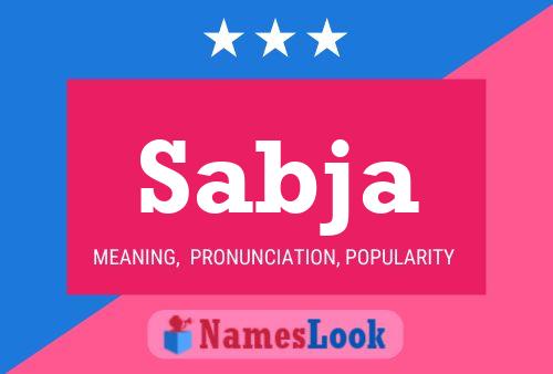 Sabja Name Poster