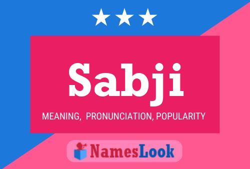 Sabji Name Poster