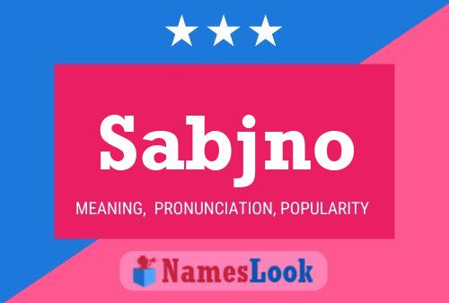 Sabjno Name Poster