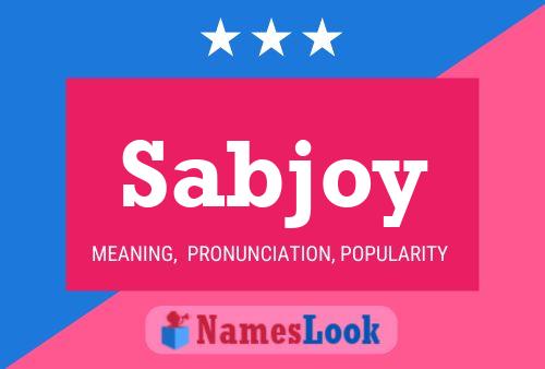 Sabjoy Name Poster