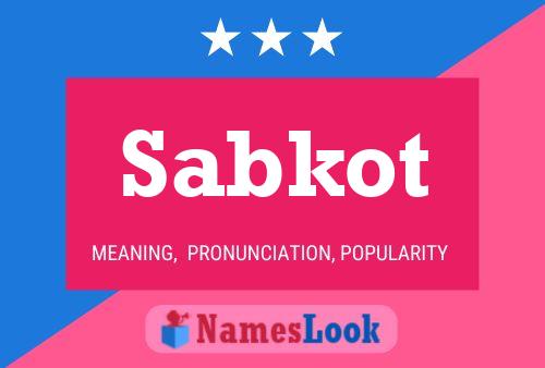 Sabkot Name Poster