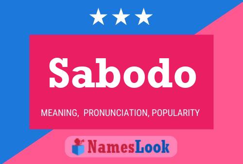 Sabodo Name Poster