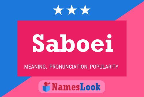 Saboei Name Poster