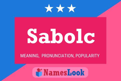 Sabolc Name Poster