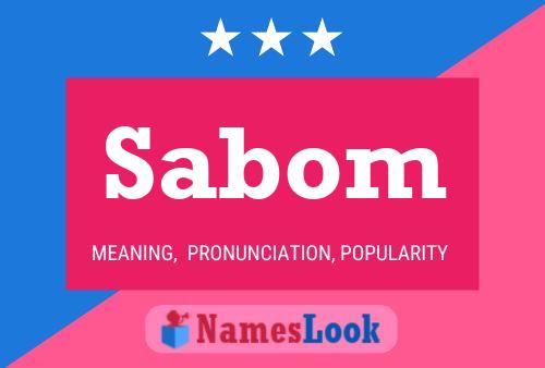 Sabom Name Poster