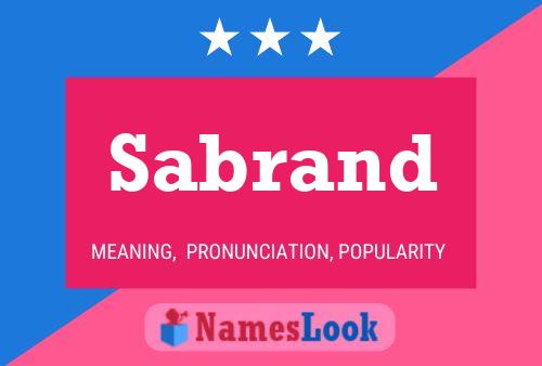 Sabrand Name Poster