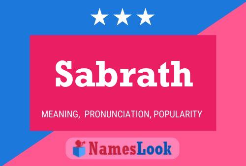 Sabrath Name Poster