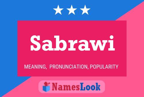 Sabrawi Name Poster