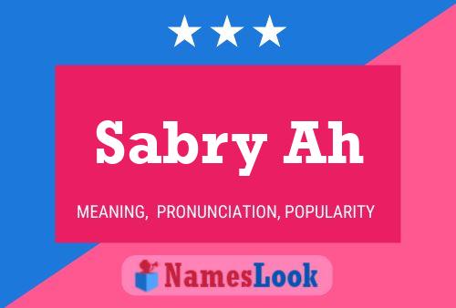 Sabry Ah Name Poster