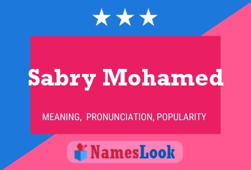 Sabry Mohamed Name Poster