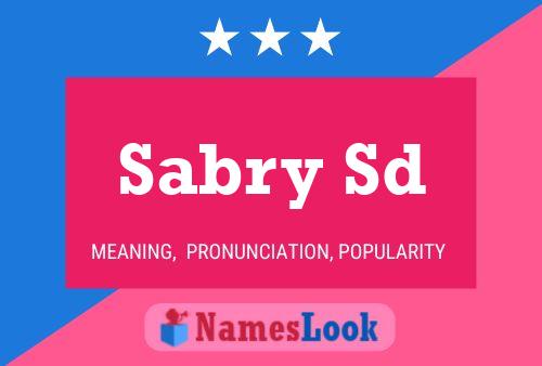 Sabry Sd Name Poster