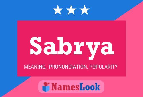 Sabrya Name Poster