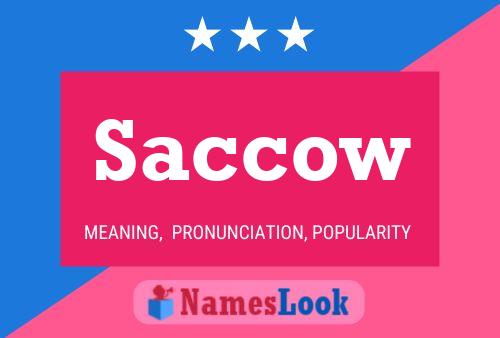 Saccow Name Poster