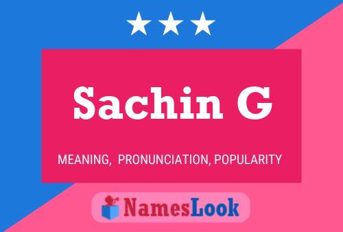 Sachin G Name Poster