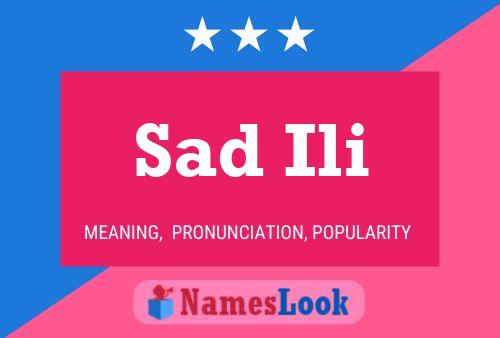 Sad Ili Name Poster