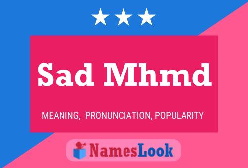 Sad Mhmd Name Poster