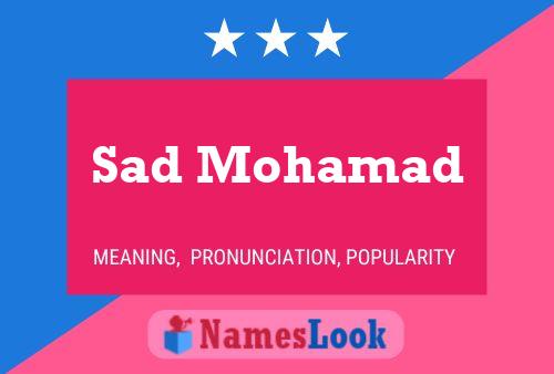 Sad Mohamad Name Poster