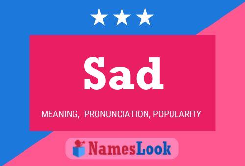 Sad Name Poster