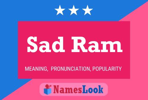 Sad Ram Name Poster