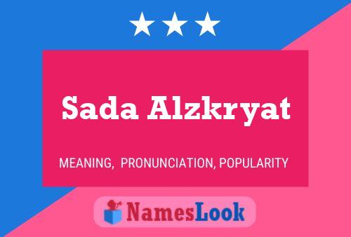 Sada Alzkryat Name Poster