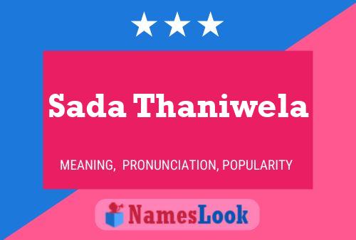 Sada Thaniwela Name Poster