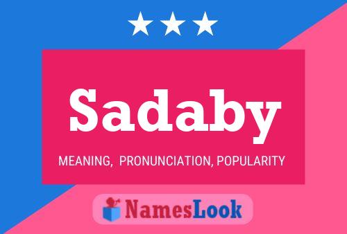 Sadaby Name Poster