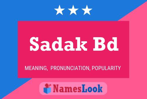 Sadak Bd Name Poster